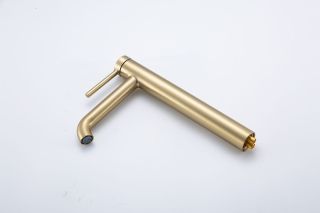 Смеситель для раковины Gappo G1006-23 золотой сатин